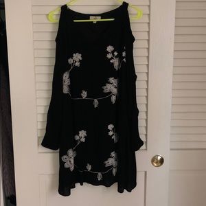 Entro black floral dress